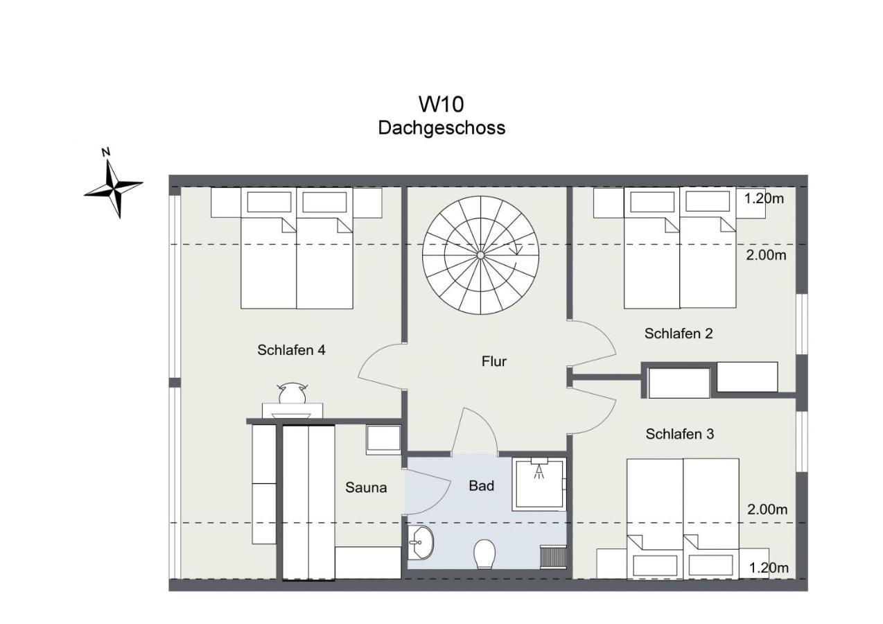 Ferienhaus Wiesengefluester W10 - Mit Sauna, Kamin Und Garten Röbel Buitenkant foto